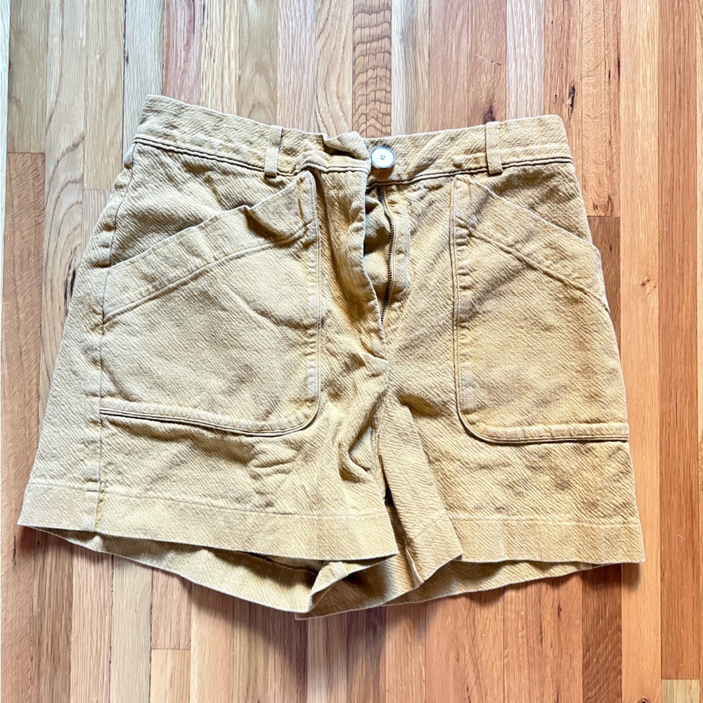 Sezane Alberello Shorts Ocre - Size 46 - Picture 2 of 8